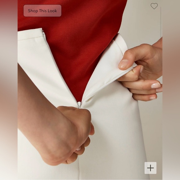 J. Crew pencil midi skirt in four seasons stretch ivory - Picture 8 of 15